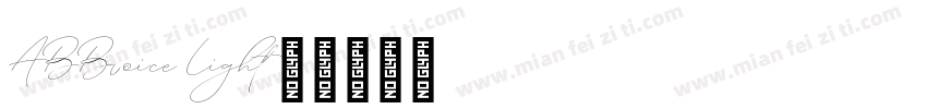ABBvoice Light字体转换